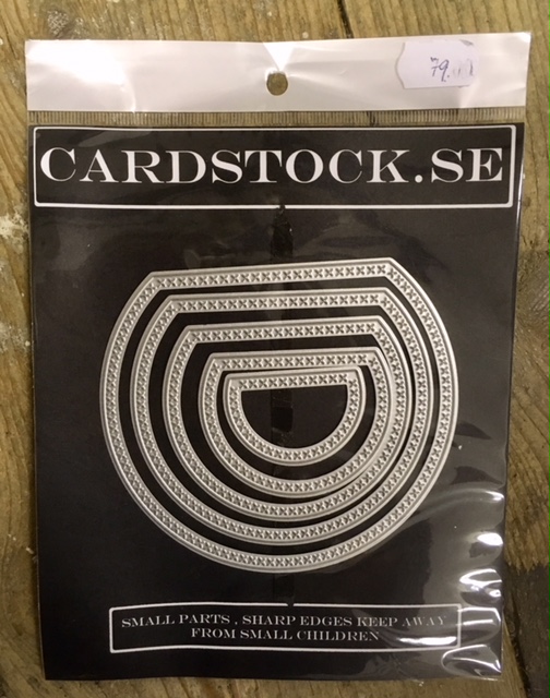 Cardstock.se 002 Die 2/3 dels  Cirkel med kryss