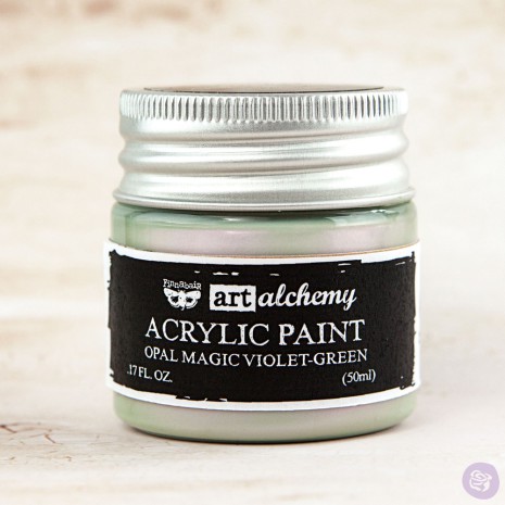 Prima Finnabair Art Alchemy Acrylic Paint 50ml - Opal Magic Violet-Green