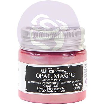 Prima Finnabair Art Alchemy Acrylic Paint 50ml - Opal Magic Coral-Teal