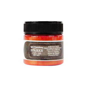 Prima Finnabair Art Alchemy Acrylic Paint 50ml - Sparks Phoenix Feather