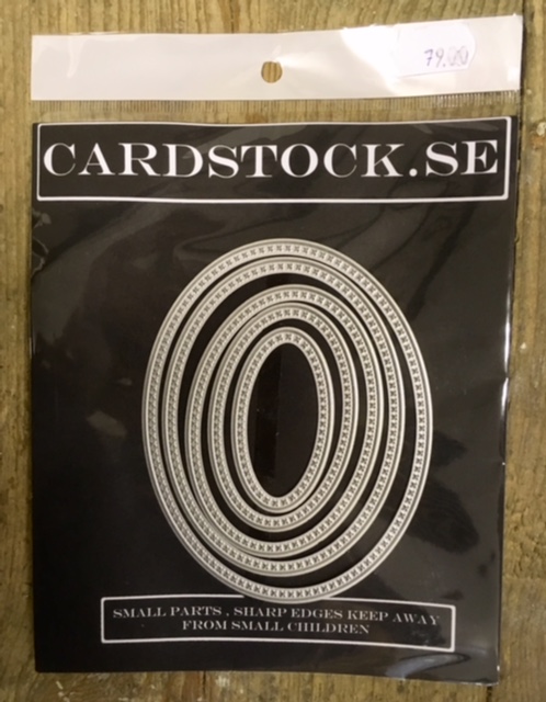 Cardstock.se 008  Die Oval med kryss
