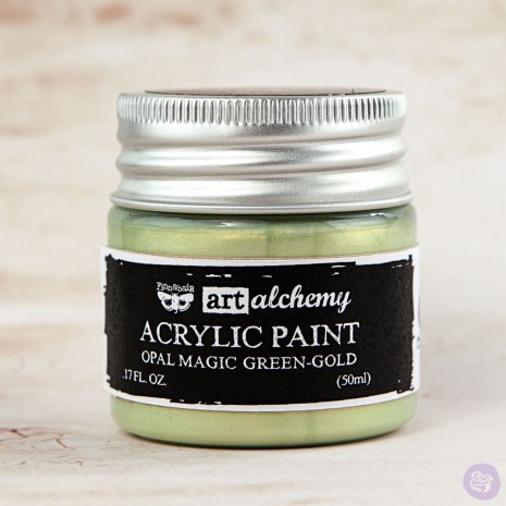Prima Finnabair Art Alchemy Acrylic Paint 50ml - Opal Magic Rose-Gold