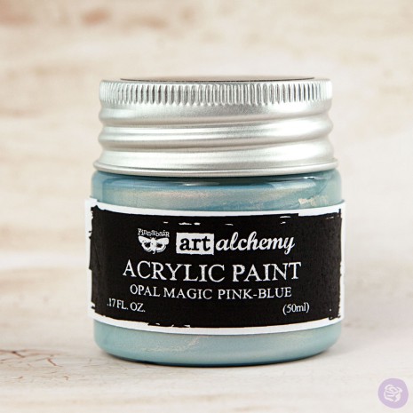 Prima Finnabair Art Alchemy Acrylic Paint 50ml - Opal Magic Pink-Blue