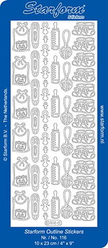  STARFORM STICKERS  -116 Guld 