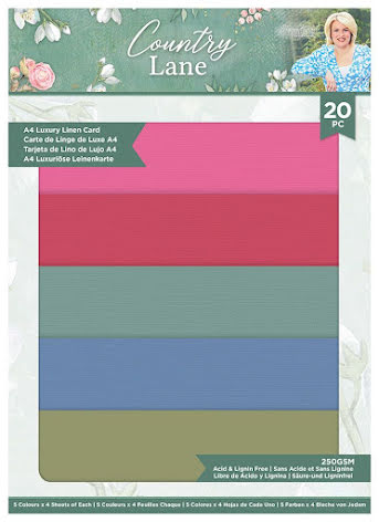 Sara Signature Linen Cardstock A4 20/Pkg - Country Lane