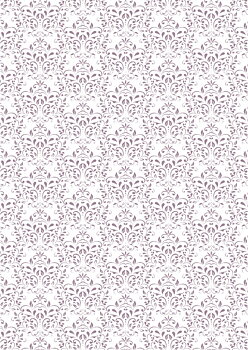 Reprint A4 RBC124 Vintage lilac Damask