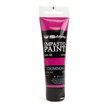 Prima Finnabair Art Alchemy Impasto Paint 75ml -Crimson