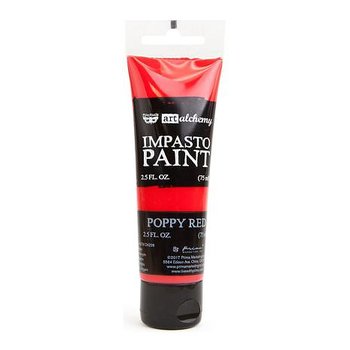 Prima Finnabair Art Alchemy Impasto Paint 75ml -Poppy Red