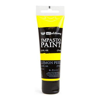 Prima Finnabair Art Alchemy Impasto Paint 75ml -Lemon Peel
