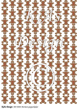 KD Mönsterpapper A004 Mormors pepparkakor