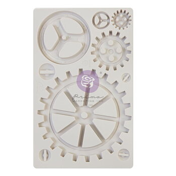 Prima Finnabair Decor Moulds 5X8 - Large Gears