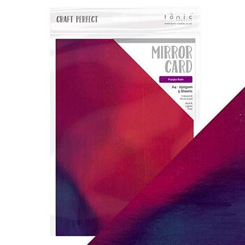 Tonic Studios Craft Perfect Mirror Card A4 - Purple Rain