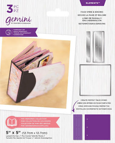 Gemini Elements Die Mini Memories - Spine and Binding