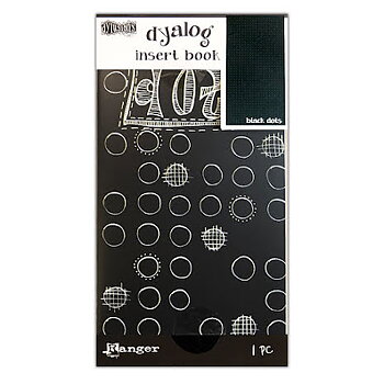 Dylusions Dyalog Insert Book - Black w/ Dots