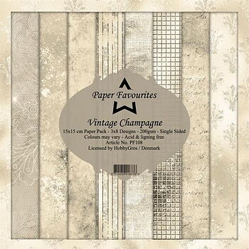 Paper Favourites PP 6x6 Vintage Champagne