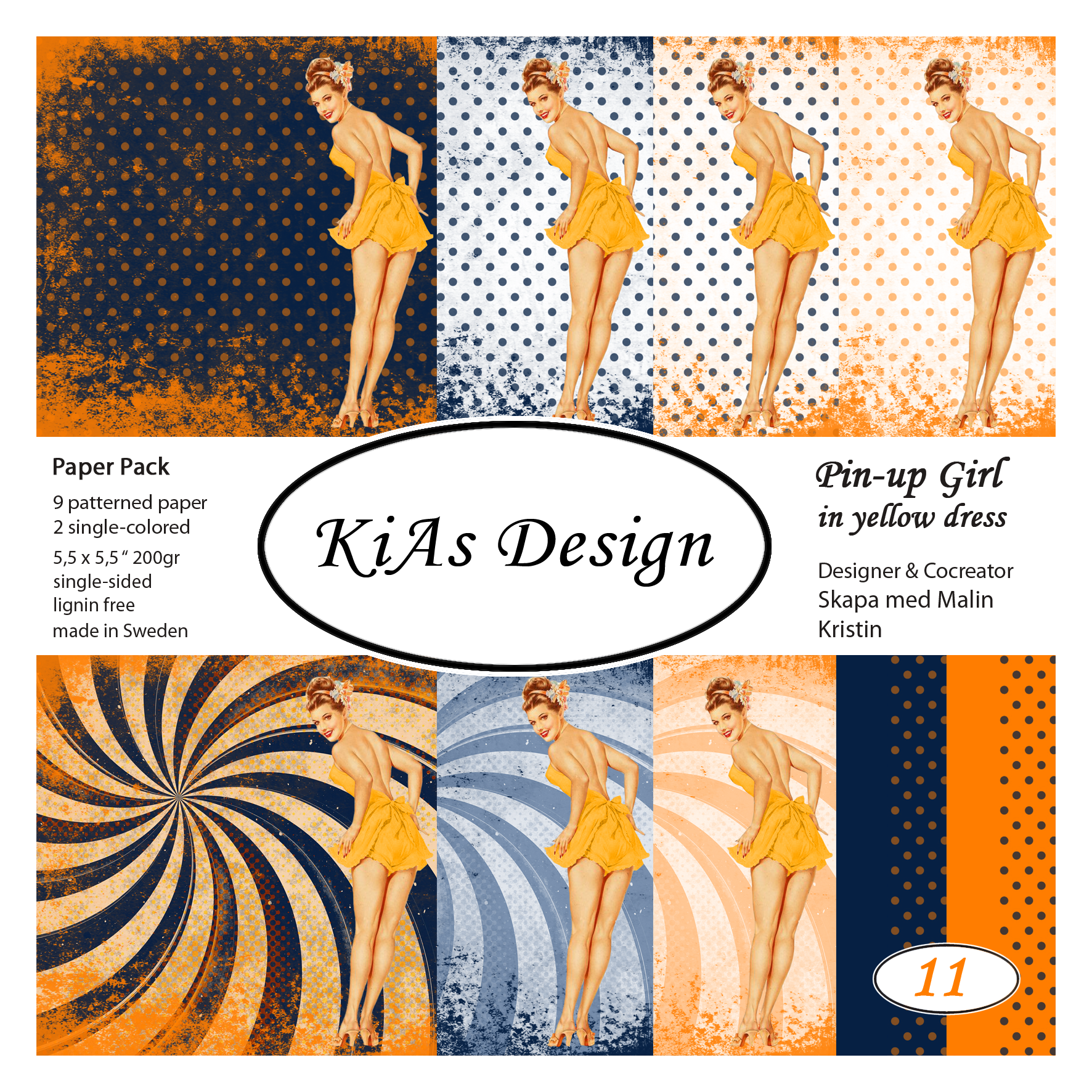 PP KD -Pin-Up Girl in yellow dress