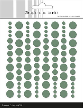 Simple and Basic Enamel Dots -Eucalyptus