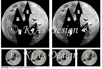KD Mönsterpapper A037 Bakgrunder till Påsk/Halloween
