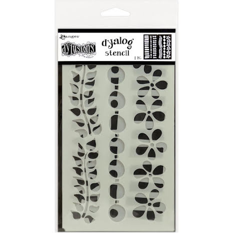 Dylusions Dyalog Stencil - Border It