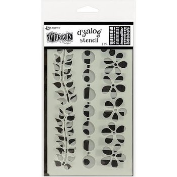 Dylusions Dyalog Stencil - Border It