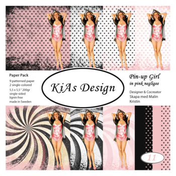 PP KD -Pin-Up Girl in pink negligee