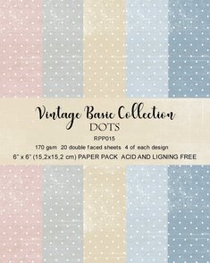 R PP 6x6 015 Vintage Basic Collection -Dots 