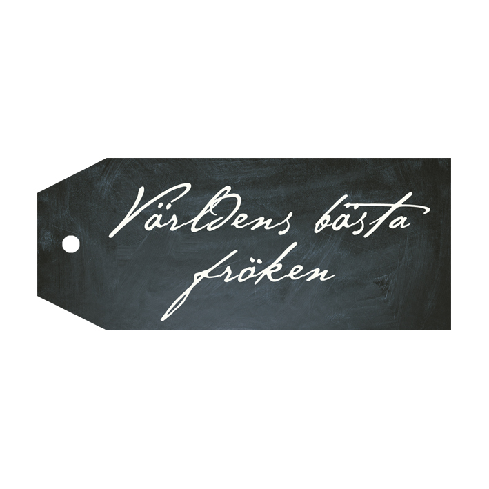 GIFTTAG- VÄRLDENS BÄSTA FRÖKEN