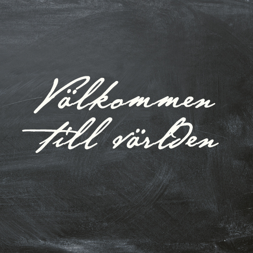 CARD MINI "VÄLKOMMEN TILL VÄRLDEN"
