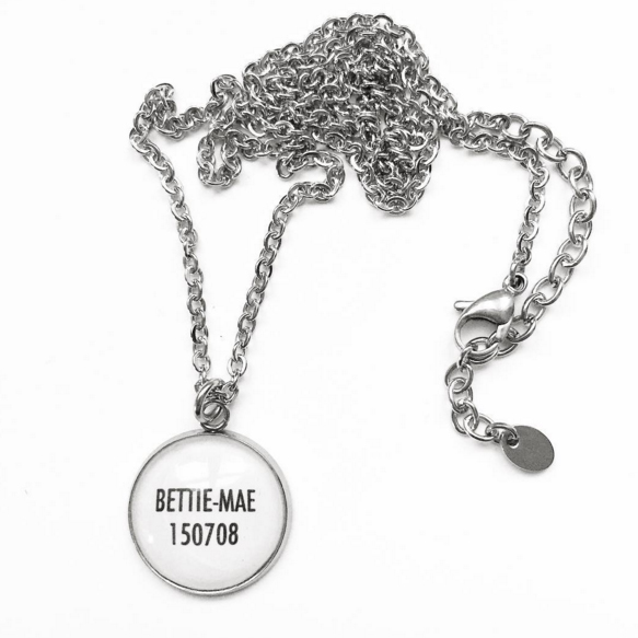 STEEL NECKLACE WITH PHOTO 1 PENDANT - 3