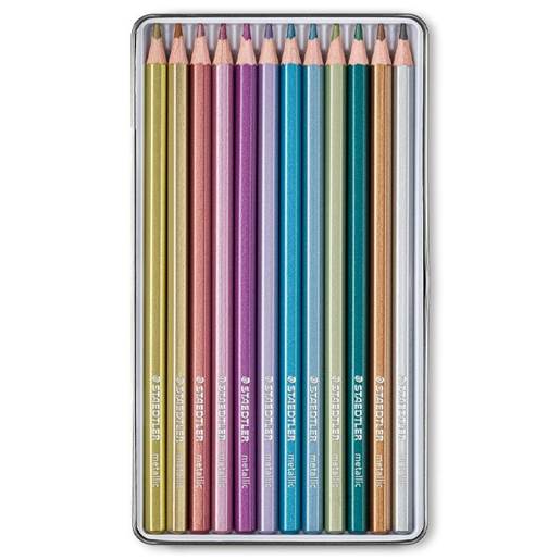 Colored pencils metallic, 12 pcs