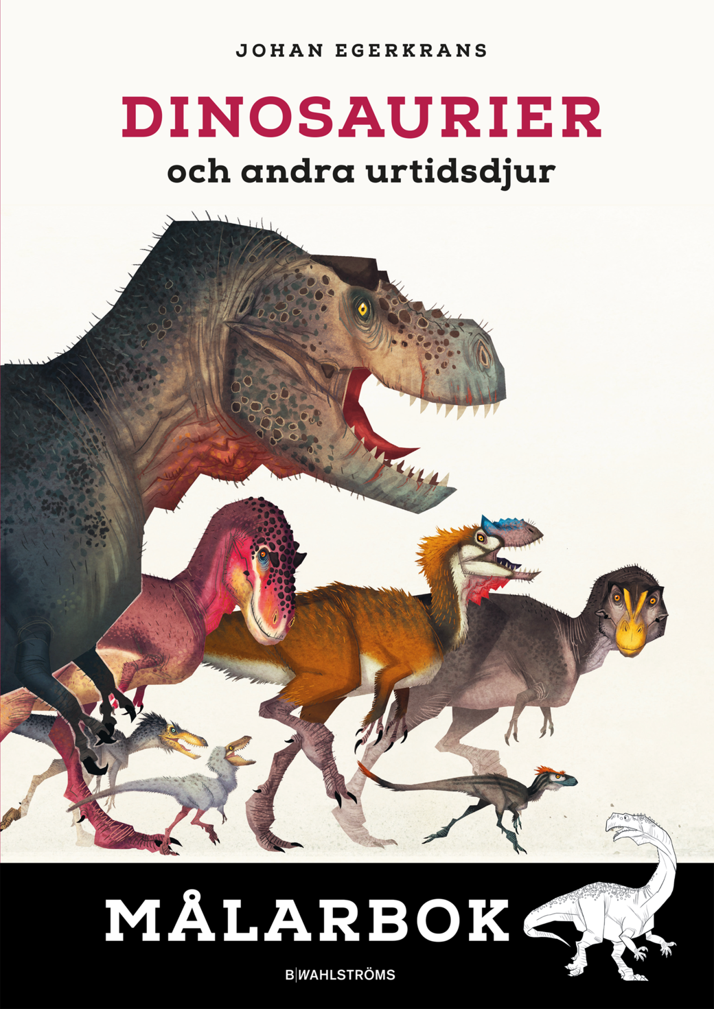DINOSAURIER OCH ANDRA URTIDSDJUR - MÅLARBOK