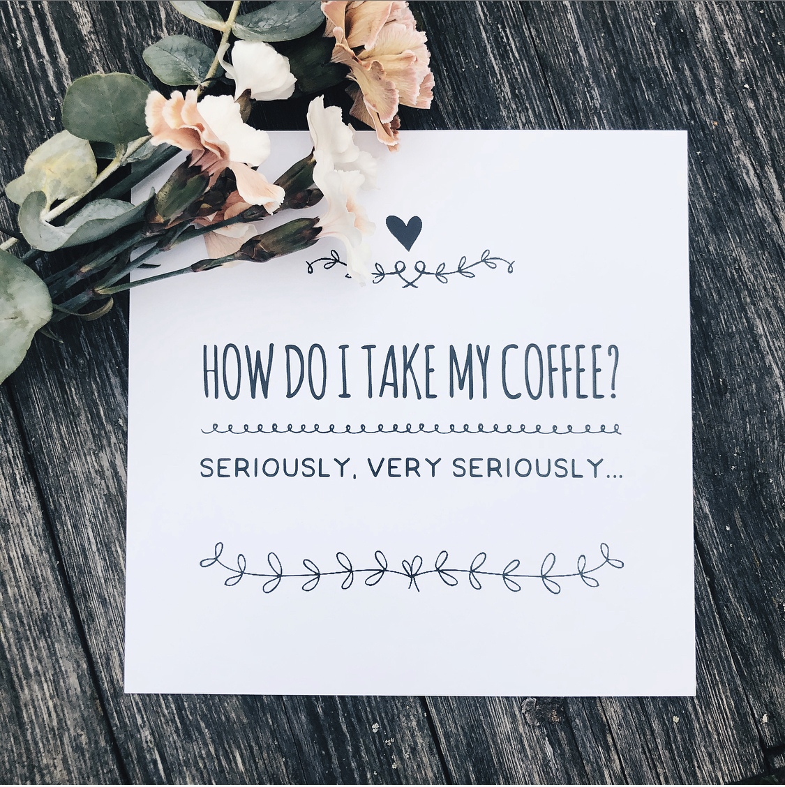 MINIPOSTER ”COFFEE” GAMLA STANS KREATIVA