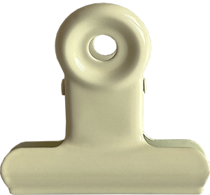 Pappersklämma 38 mm Krämvit - Sköna Ting