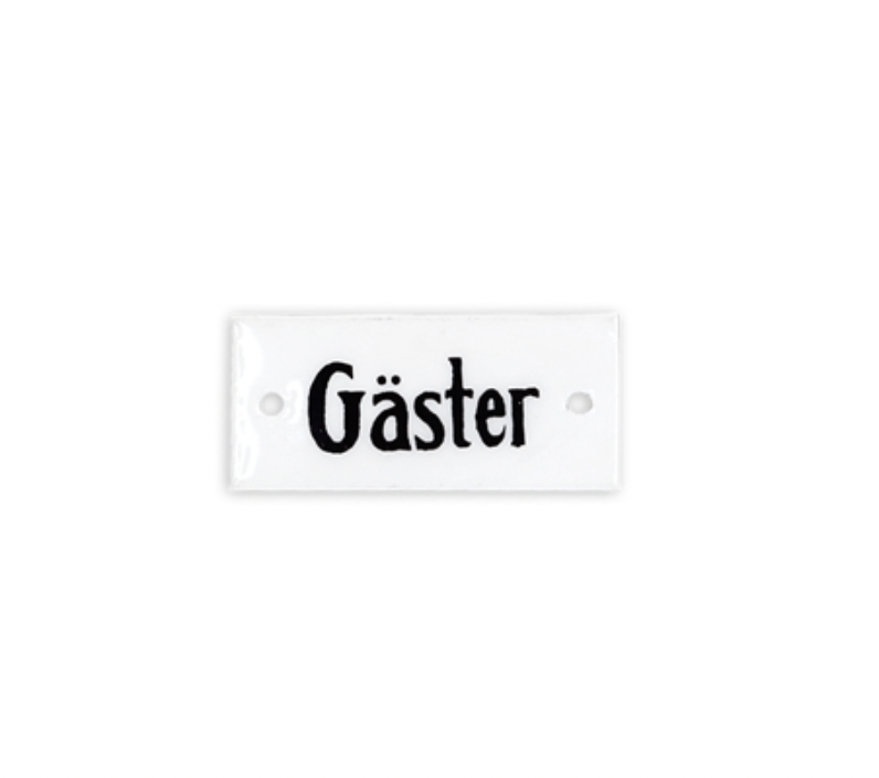 Sign "Gäster" from STRÖMSHAGA 