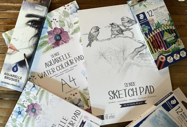 Notebooks & pens