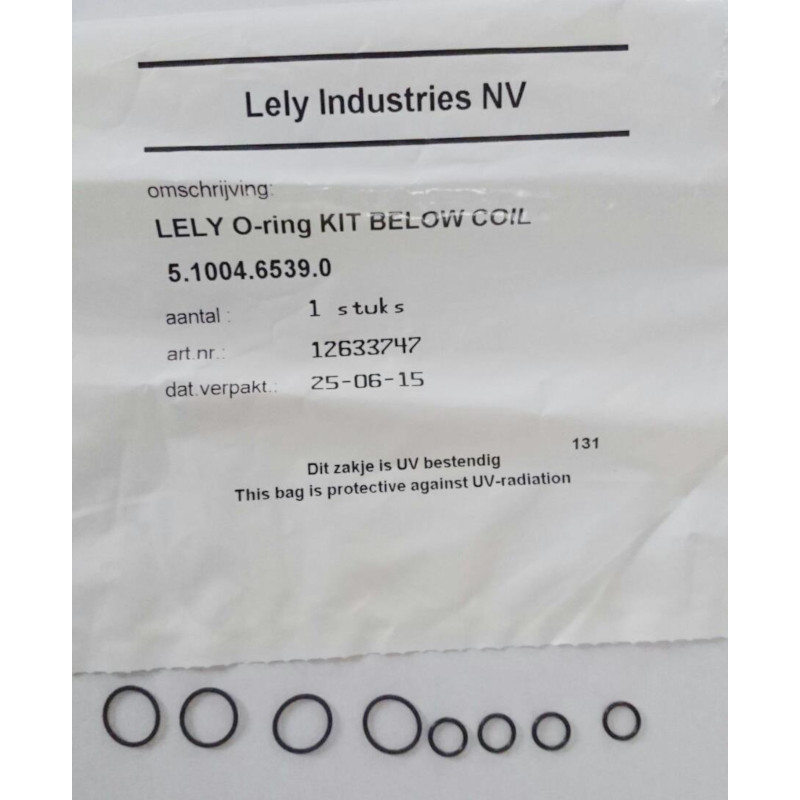 O-ringset Nedre Sleeves-ventiler