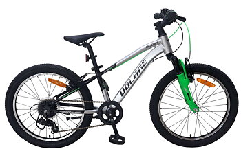 Barncykel Volare Boost 24 tum – 21 växlar Silver för barn 8–10 år