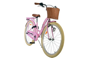 Barncykel Volare Blossom 24 tum – 3 Växlar Rosa för barn 8–10 år