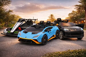 Elbilar för barn Säkra och barnvänliga modeller Stort utbud för olika åldrar