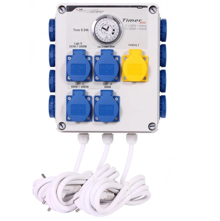 GSE Timer Box II 12x600W + heating 2000W