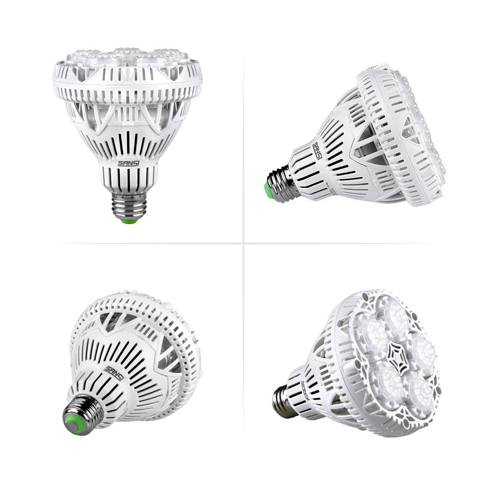 Sansi LED Växtlampa E27 - 24W fullspektrum - 2