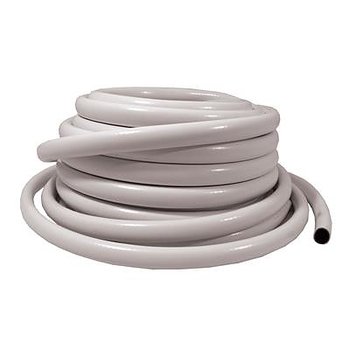 19mm isolerande vit PVC-slang,  ytterdiameter 25mm