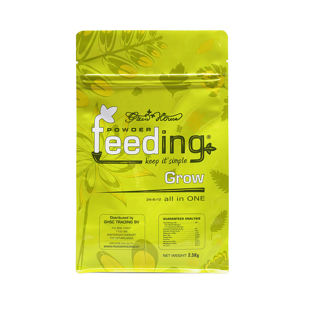 Green House Powder Feeding Grow