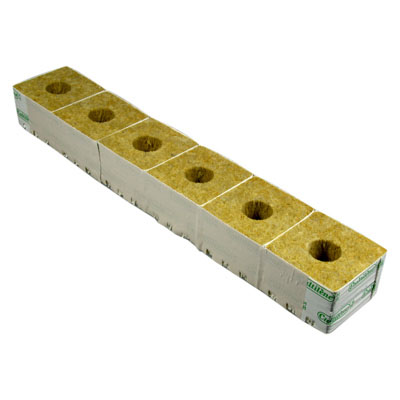 Rockwool odlingskub large hole 100 x 100 x 65mm