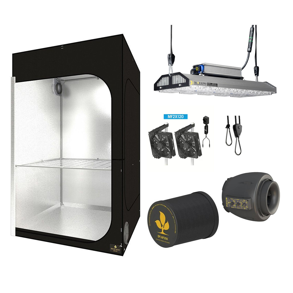 SJ Darkstreet 120 Expert LED paket med temperaturstyrd EC-fläkt