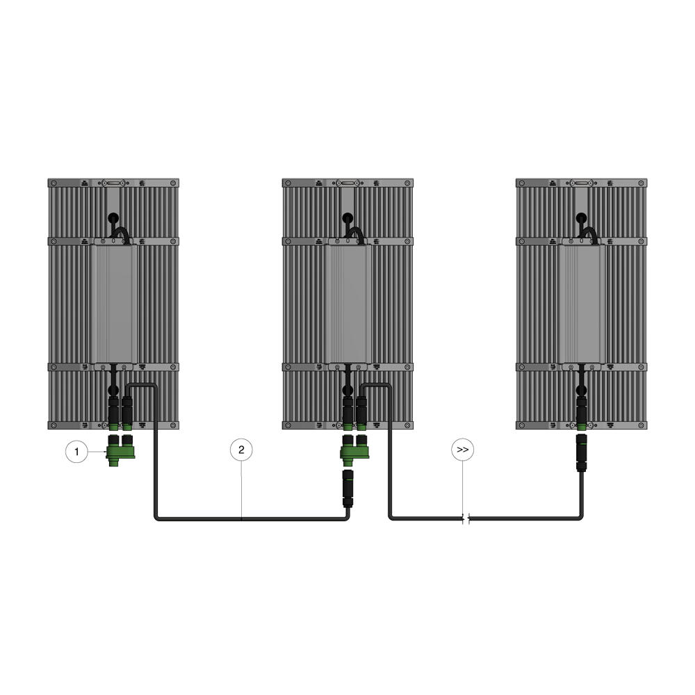 Telos H-connector länkkabel 2m - 2