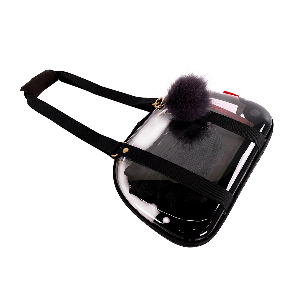 Pet Hardshell Travel Carrier – Transparent Black - 10
