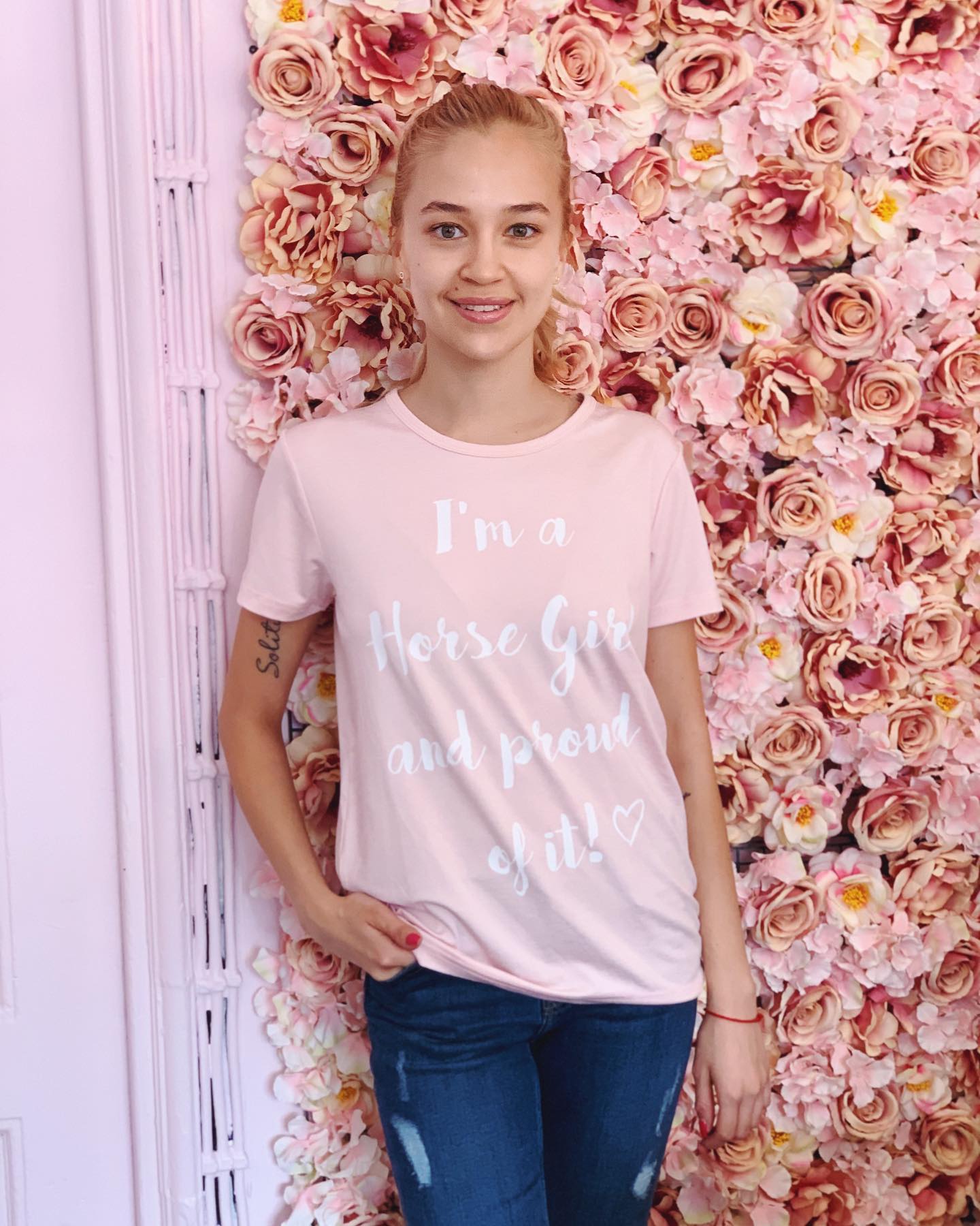 House of Horses Loose Fit T-Shirt - Pink - XL - 2