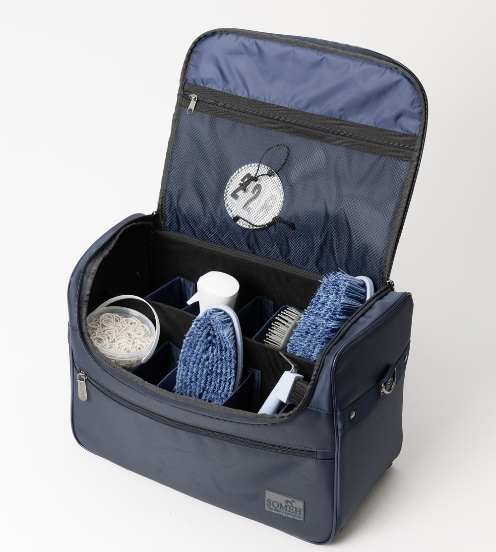 SOMÈH Grooming Bag - Classic -Equestrian Blue - 5