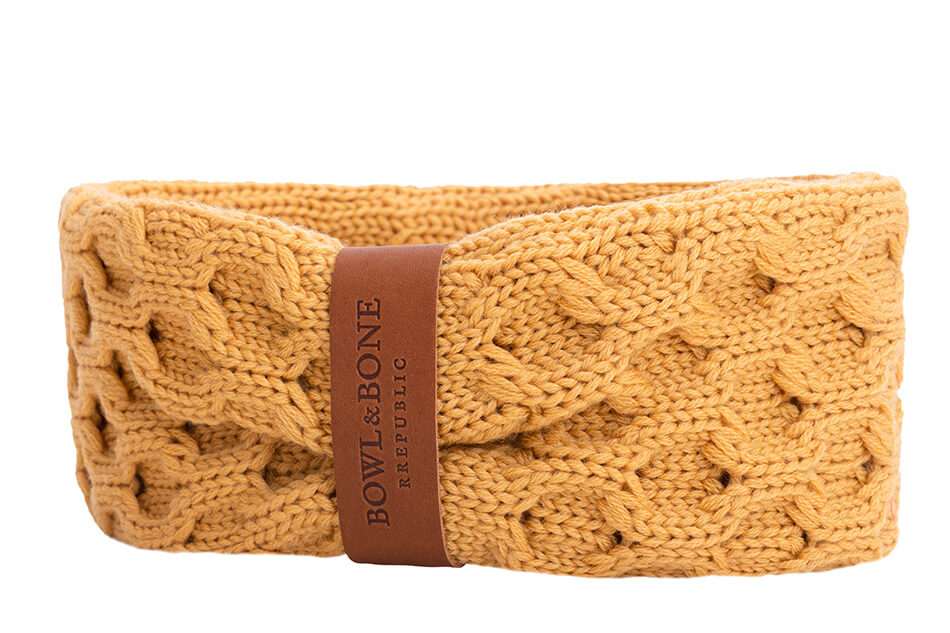 B&B dog chimney scarf JOY Mustard